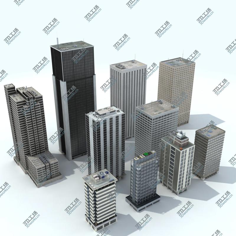 images/goods_img/202105072/Buildings City - 10 Models Collection 3D model/1.jpg